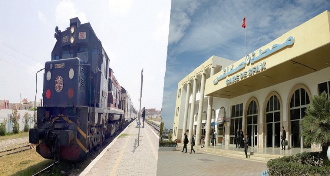 اظرار مادية كبير ...الاعتداء على محطة القطارات بصفاقس